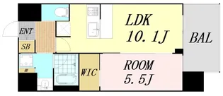 プレジオ西中島ASIAN【6階】の間取り
