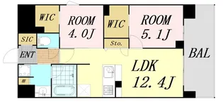 セントリヴィエ大阪梅田【2階】の間取り