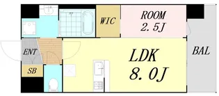 セレニテ南堀江エクラ【10階】の間取り