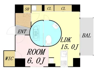 アーデン京町堀イースト【14階】の間取り