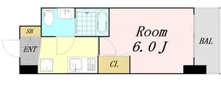 セスト新大阪【6階】の間取り