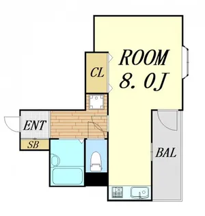 カルム香川【1階】の間取り