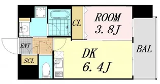 エスタート御幣島【4階】の間取り
