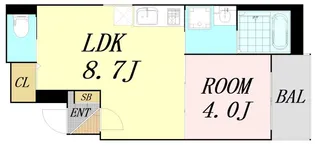 大阪府吹田市豊津町【マンション】の間取り