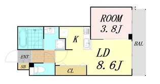 エクセル吹田【1階】の間取り