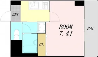 グラマシー心斎橋東【11階】の間取り