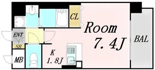 レオンコンフォート新梅田【2階】の間取り