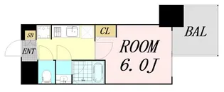 コンフォリア・リヴ大阪本町【13階】の間取り