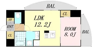 LaSante梅田北【4階】の間取り