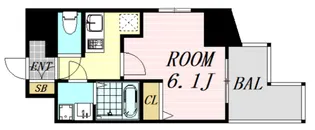 大阪府大阪市浪速区立葉1丁目【マンション】の間取り