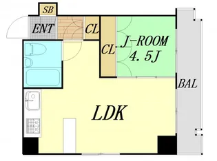 グランドールハタダ【8階】の間取り