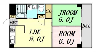 グランデイチリュー【2階】の間取り