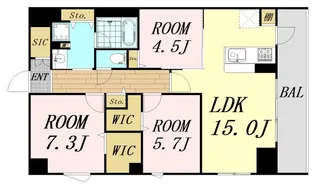 カルム小西Ⅴ【2階】の間取り