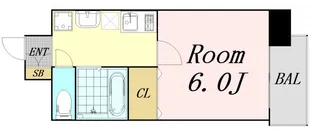 プレミアムステージ新大阪駅前2【8階】の間取り