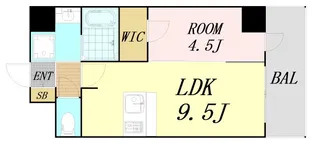 プレサンスDOMECITYコレーレ【4階】の間取り