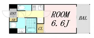 S-RESIDENCE新大阪Ridente【5階】の間取り
