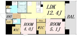 大阪府大阪市北区本庄西2丁目【マンション】の間取り
