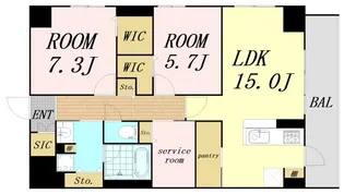 大阪府吹田市垂水町2丁目【マンション】の間取り