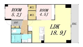 大阪府大阪市生野区新今里6丁目【マンション】の間取り