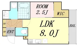 Krystal Fimeth 2番館【7階】の間取り