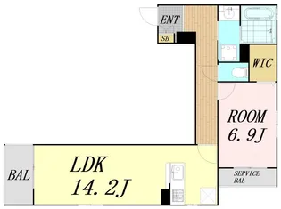 サニーレジデンス鷺洲A【1階】の間取り