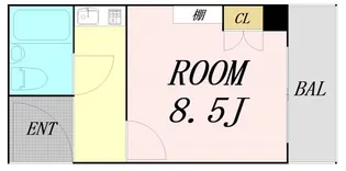 ハイツ西村【8階】の間取り