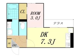 アムール姫島【1階】の間取り
