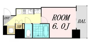 セイワパレス玉造駅上【12階】の間取り