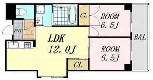大阪府大阪市淀川区東三国6丁目【マンション】の間取り