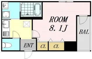 フジパレス豊里中央公園Ⅱ番館【1階】の間取り