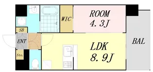 エスリード大阪平野プライム【2階】の間取り