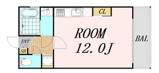 フォレステージュ靱公園【2階】の間取り