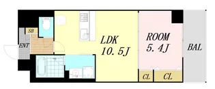 サン シエロ東今里【1階】の間取り