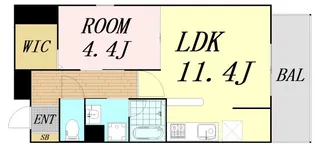 ロイジェント玉川【4階】の間取り