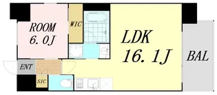 プレジオ梅田【8階】の間取り