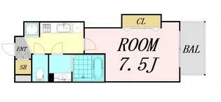 Luxe都島3【7階】の間取り