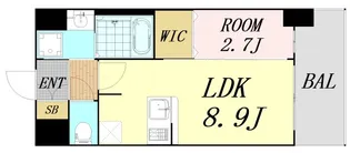 1LDKの間取り画像
