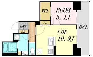 LAZO内久宝寺【8階】の間取り