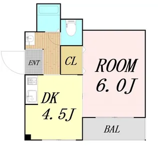 ルーナ福島【4階】の間取り