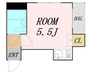 シャンクレール塚本【6階】の間取り