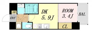 セレニテ新大阪カルム【10階】の間取り