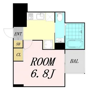 大阪府大阪市西区西本町3丁目【マンション】の間取り