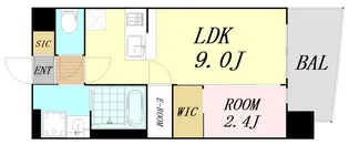 大阪府大阪市北区本庄西2丁目【マンション】の間取り