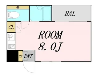 センエイ谷四【5階】の間取り
