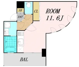 1Rの間取り画像