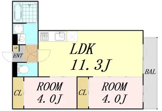 FeLiciare HANATEN【1階】の間取り