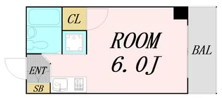 ロイヤルコート江坂【5階】の間取り