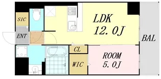 ラルミエール塚本【6階】の間取り