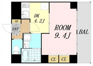 willDo堺筋本町【2階】の間取り