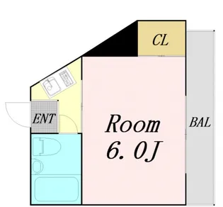 ハイツプリメーロ【1階】の間取り